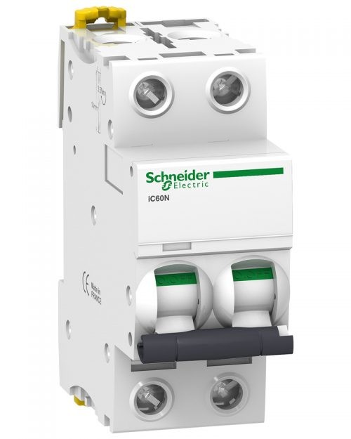 Interruptor termomagnético Acti9 2 Polos 4 A 220/440 Vca. IC60N Riel DIN