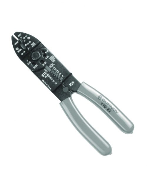 Herramienta Manual Para Aplicar Ter. Y Emp. Con O Sin Ais. Cal. 22A10 Awg Burndy