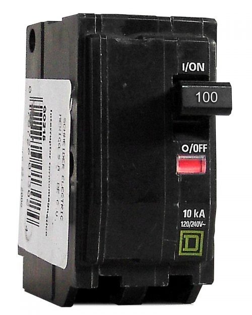 Interruptor termomagnético 2 polos 100 A. Enchufable
