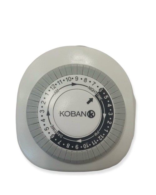 0775773 INTERRUPTOR DE HORARIO ANALOGICO SEMANAL, MARCA KOBAN