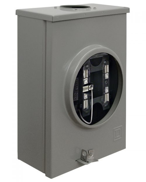 Base para medidor de 5 mordazas 100 A. Monofásica