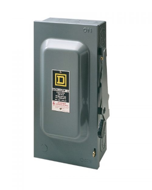Interruptor de seguridad 2 Polos 60 A. Clase 3130