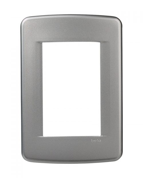 PLACA BETA 3 VENTANAS METALIZ ALUMINIO | BETA | ESTEVEZ