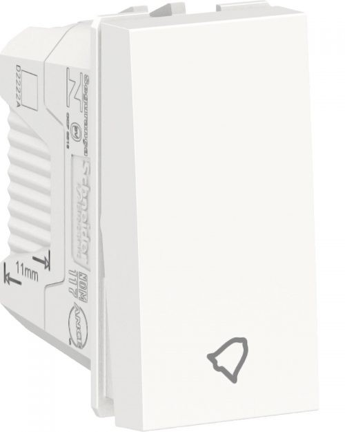 Interruptor pulsador 10A 127 Vca. Blanco