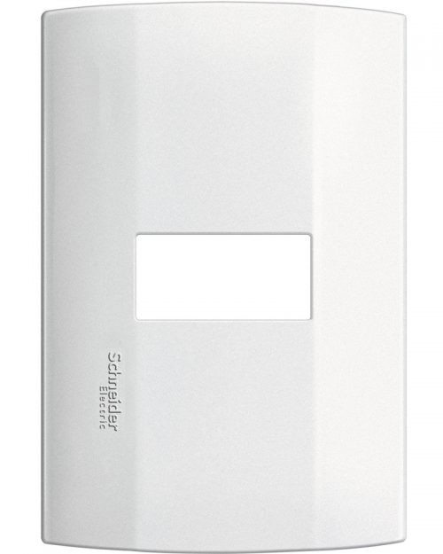 Placa de 1 modulo. Blanco