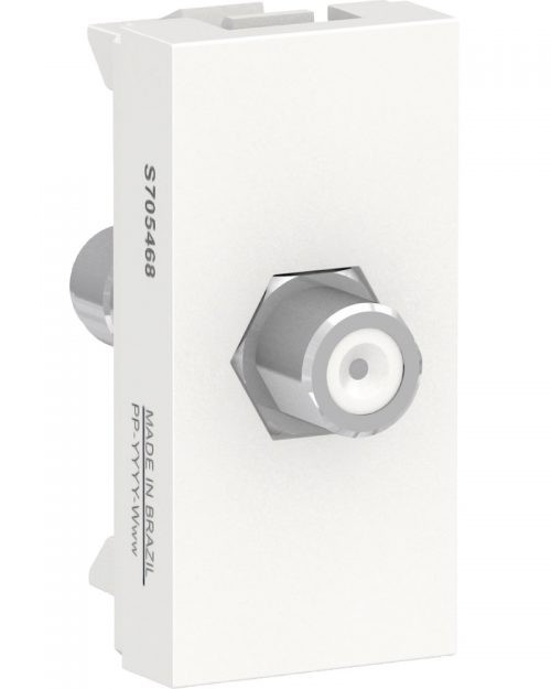 Modulo coaxial TV. Blanco