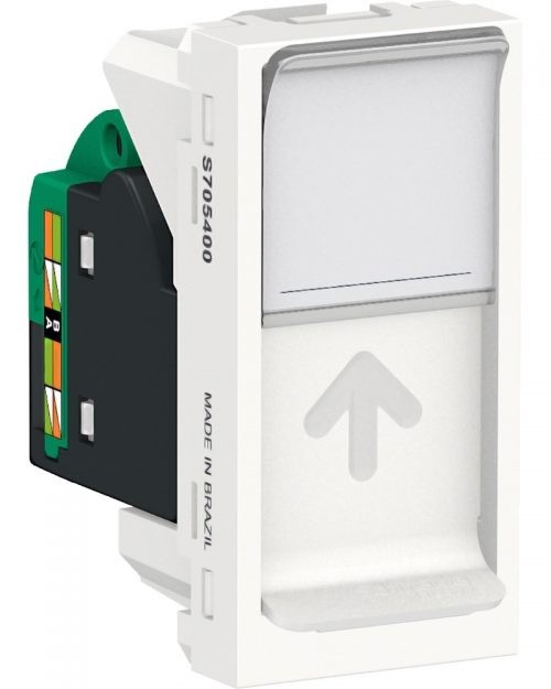 Módulo de transmisión de datos RJ45 Cat. 5e. Blanco