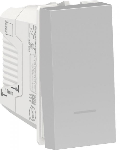 Interruptor sencillo 10A 127 Vca. Aluminio