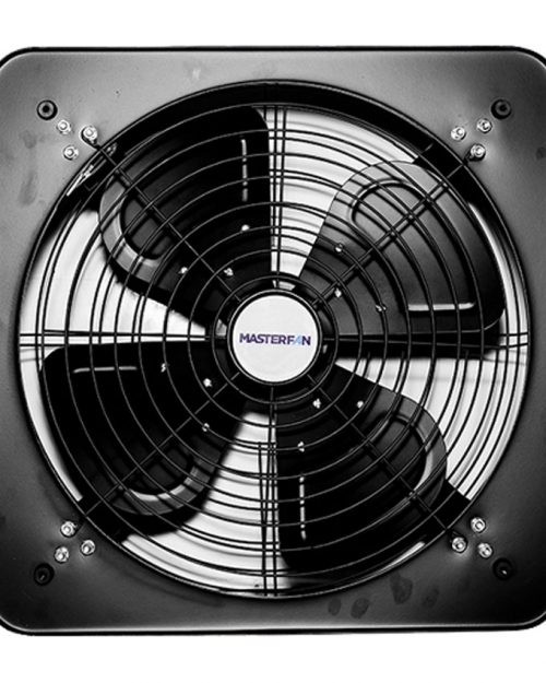 EXTRACTOR DE AIRE AXIAL INDUSTRIAL DE 16″ PINTURA ELECTROESTATICA NEGRO MATE LAMINA DE ACERO | MASTERFAN