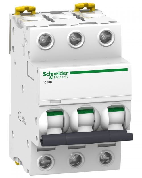 Interruptor termomagnético Acti9 3 Polos 25 A 220/440 Vca. IC60N Riel DIN