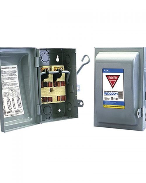 WD2221 | INTERRUPTOR DE SEGURIDAD 2P 30A 250V | ROYER