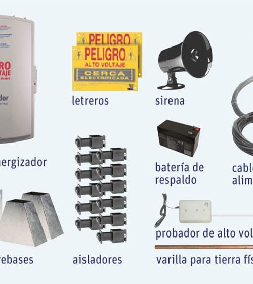 KIT COMPLETO DE CERCA ELECTRIFICADA PARA 20 MTS