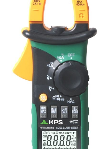 MINI PINZA AUTOESCALA 400A CORRIENTE AC/DC, VOLT AC/DC,