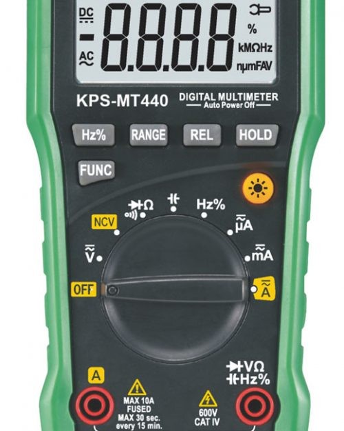 MULÍMETRO BÁSICO 600V VOLT AC/DC, CORRIENTE AC/DC, CATIV 660V, NCV