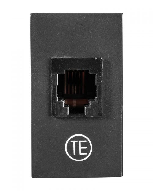 TOMA TELEFONICA RJ11 6 HILOS NEGRO | BETA | ESTEVEZ