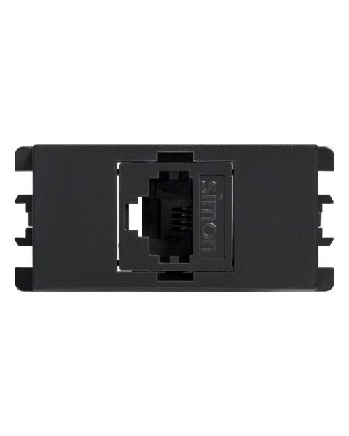 TOMA TELEFONO 4 HILOS RJ11 GRAFITO S26 | Simon 26 | CODIGO 2600480-038