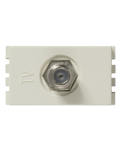 TOMA TV COAXIAL MARFIL | Simon 25 | CODIGO 25476-31