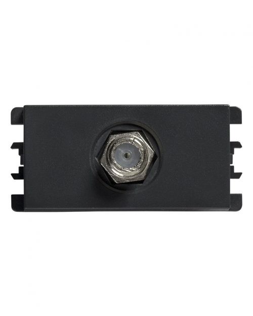 TOMA TV COAXIAL TIPO F GRAFITO S26 | Simon 26 | CODIGO 2600476-038