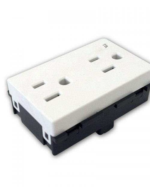 RECEPTÁCULO DÚPLEX 2P MAS T 15A 127VCA BLANCO | ROYER 100