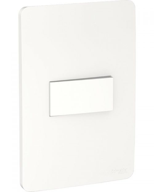Interruptor sencillo con placa 10A 127 Vca. Blanco
