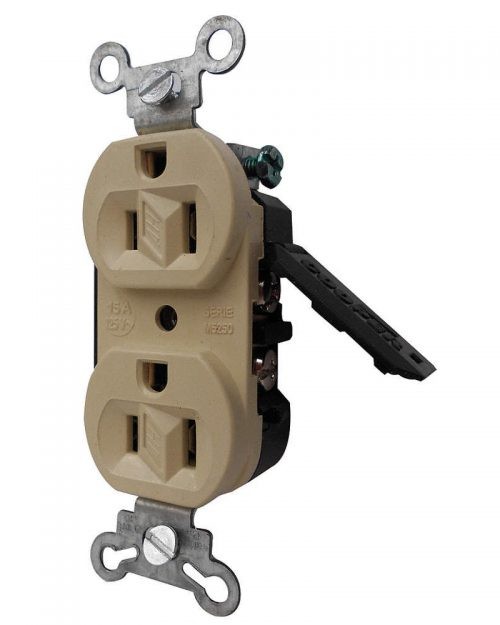 M5250M | CONTACTO DUPLEX POLARIZADO MARFIL 15 A. 125 V | ARROW HART