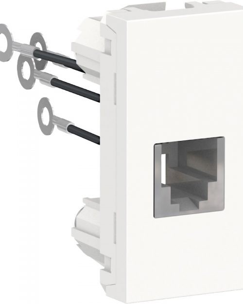 Modulo telefónico RJ11 4 hilos. Blanco