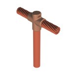 MOLDE TIPO T PARA SOLDAR CABLE CAL 4/0 A VARILLA DE COBRE DE 1/2 MCA.
