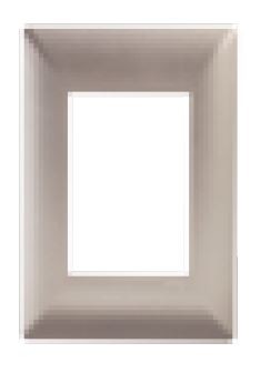 PLACA  3 VENTANAS METALIZADO CHAMPAGNE MATE | ALPHA | ESTEVEZ