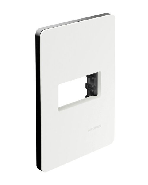 PLACA 1 MODULO BLANCA CHASIS NEGRO UNNO