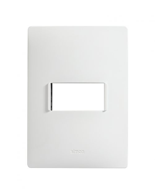 PLACA 1 MODULO C/CHASIS – BLANCO/GRAFITO S26 | Simon 26 | CODIGO 2600611-130