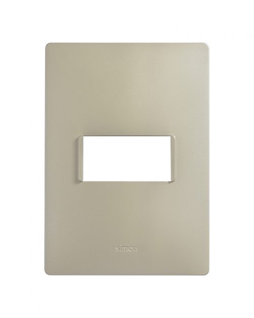 PLACA 1MODULO S/CHASIS  – ORO BLANCO S26 | Simon 26 | CODIGO 2600611-034