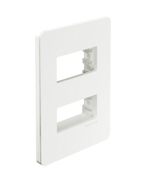 PLACA 2 MODULOS BLANCA CHASIS BLANCO UNNO