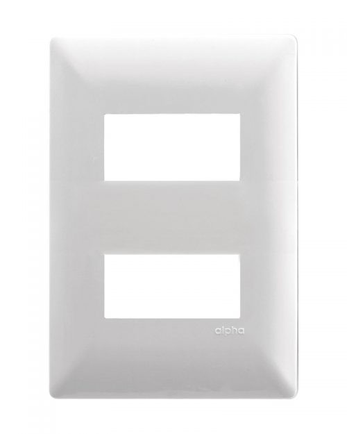PLACA 2 VENTANAS SILVER | ALPHA | ESTEVEZ