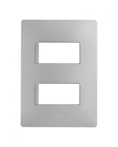 PLACA 2MODULOS S/CHASIS  – PLATA S26 | Simon 26 | CODIGO 2600612-033