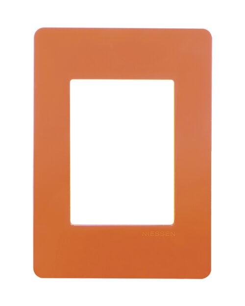 PLACA 3 MODULOS MANDARINA CHASIS BLANCO UNNO