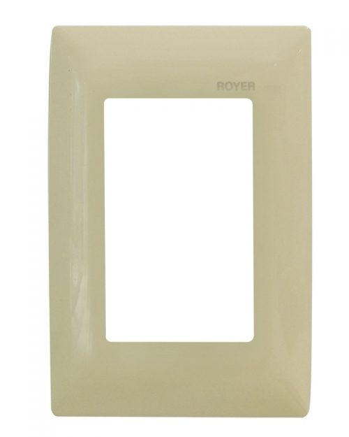 PLACA 3 MÓDULOS MARFIL | ROYER 100
