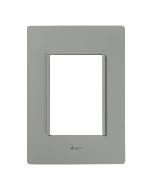 PLACA 3MODULOS S/CHASIS  – GRIS PLOMO S26 | Simon 26 | CODIGO 2600613-035