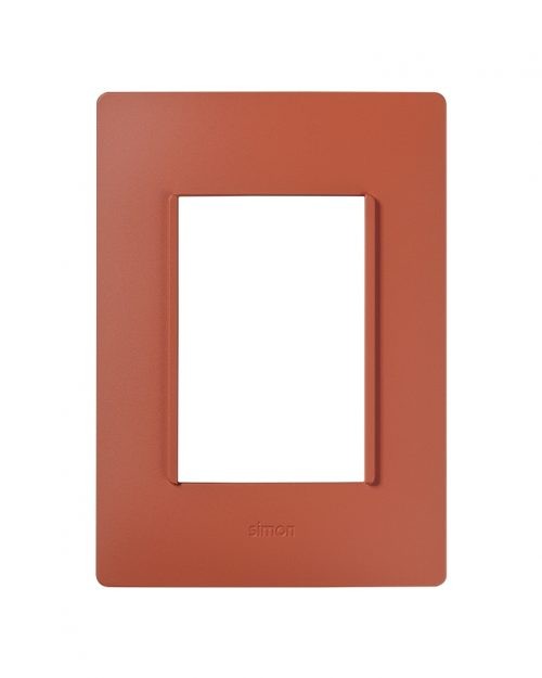 PLACA 3MODULOS S/CHASIS  – ROJO CORAL S26 | Simon 26 | CODIGO 2600613-097
