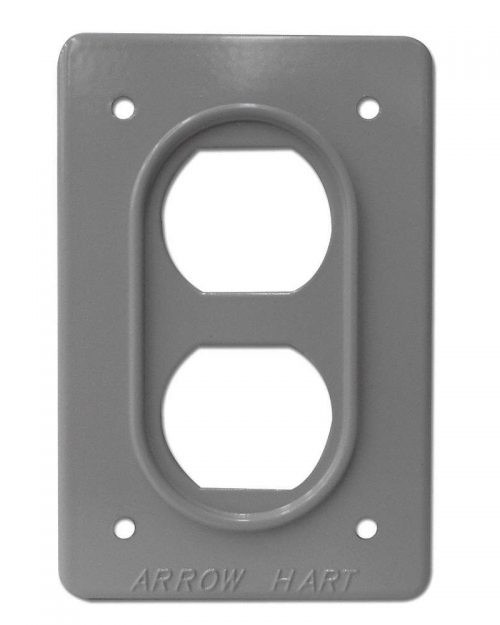 PLACA DE ALUMINIO AH23 TIPO INDUSTRIAL COLOR PLATA ARROW HART