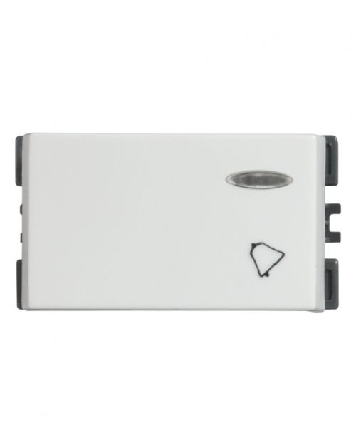 PULSADOR UNIPOLAR CAMPANA CON LUZ PILOTO (NO INCLUYE EL LED) SIMON | Simon 25 | CODIGO 25160-30
