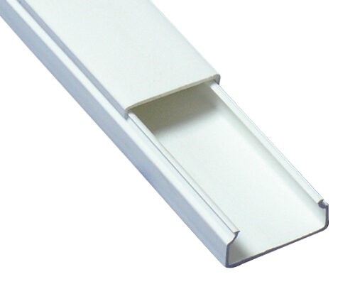CANAL EN PVC DE 10X20X2500MM TIPO TMK BLANCO SIN DIVISION