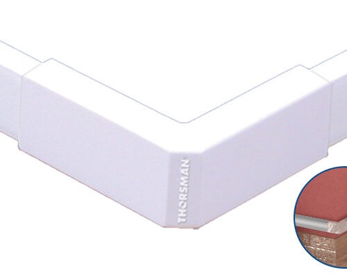ESQUINERO EXTERIOR PARA CANAL TMK 1020 BLANCO THORSMAN