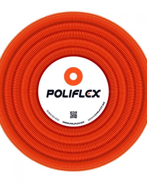 Poliflex naranja 3/4″ con guía rollo con 50 m