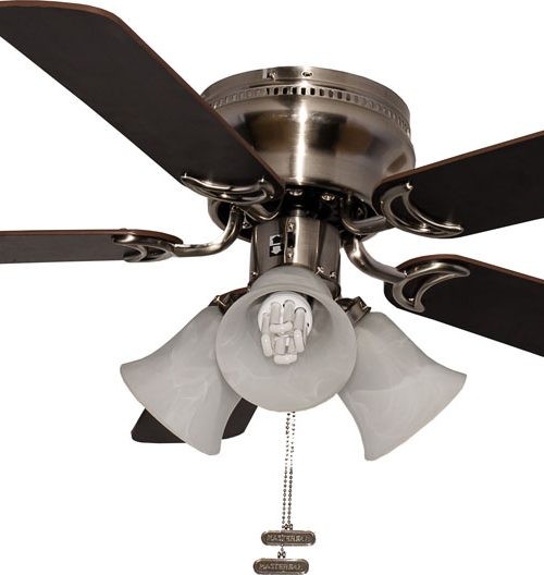 VENTILADOR DECORATIVO 42″ ACABADO SATINADO 5 ASPAS MDF COLOR CHOCOLATE/MAPLE | MASTERFAN