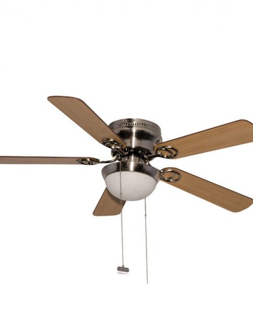 VENTILADOR DECORATIVO 42″, SATINADO, P/PLAFON, 5 ASPAS DE MADERA, COLOR MAPLE/CHOCOLATE | MASTERFAN