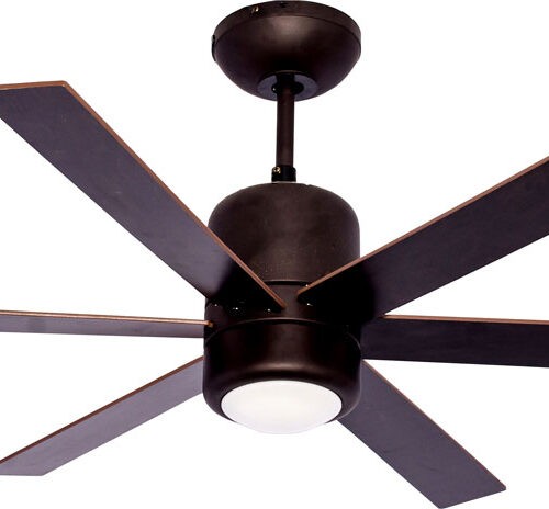 VENTILADOR DECORATIVO 48″ 6 ASPAS 5 VEL. 110/127 V, ACABADO CHOCOLATE INCLUYE CONTROL UHF Y LAMP | MASTERFAN