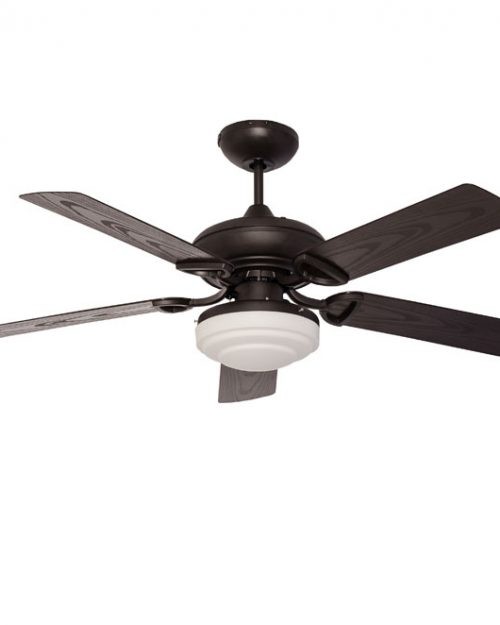 VENTILADOR DECORATIVO 52″ , 5 ASPAS ABS COLOR CHOCOLATE, USO EXTERIOR, INCLUYE LAMPARA | MASTERFAN