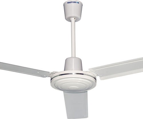 VENTILADOR INDUSTRIAL 56″ 3 ASPAS DE LAMINA, CONTROL PARED SIN LUZ 5 VEL. BLANCO | MASTERFAN