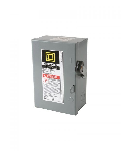 Interruptor de seguridad 2 Polos 30 A